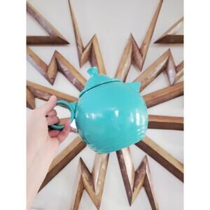 Fiestaware 90's Enameled Teapot in Sea Mist